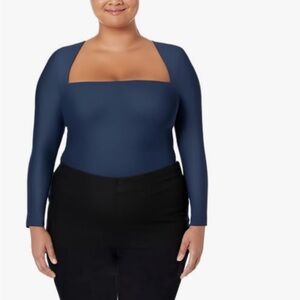 ReoRia Navy Long Sleeve Bodysuit